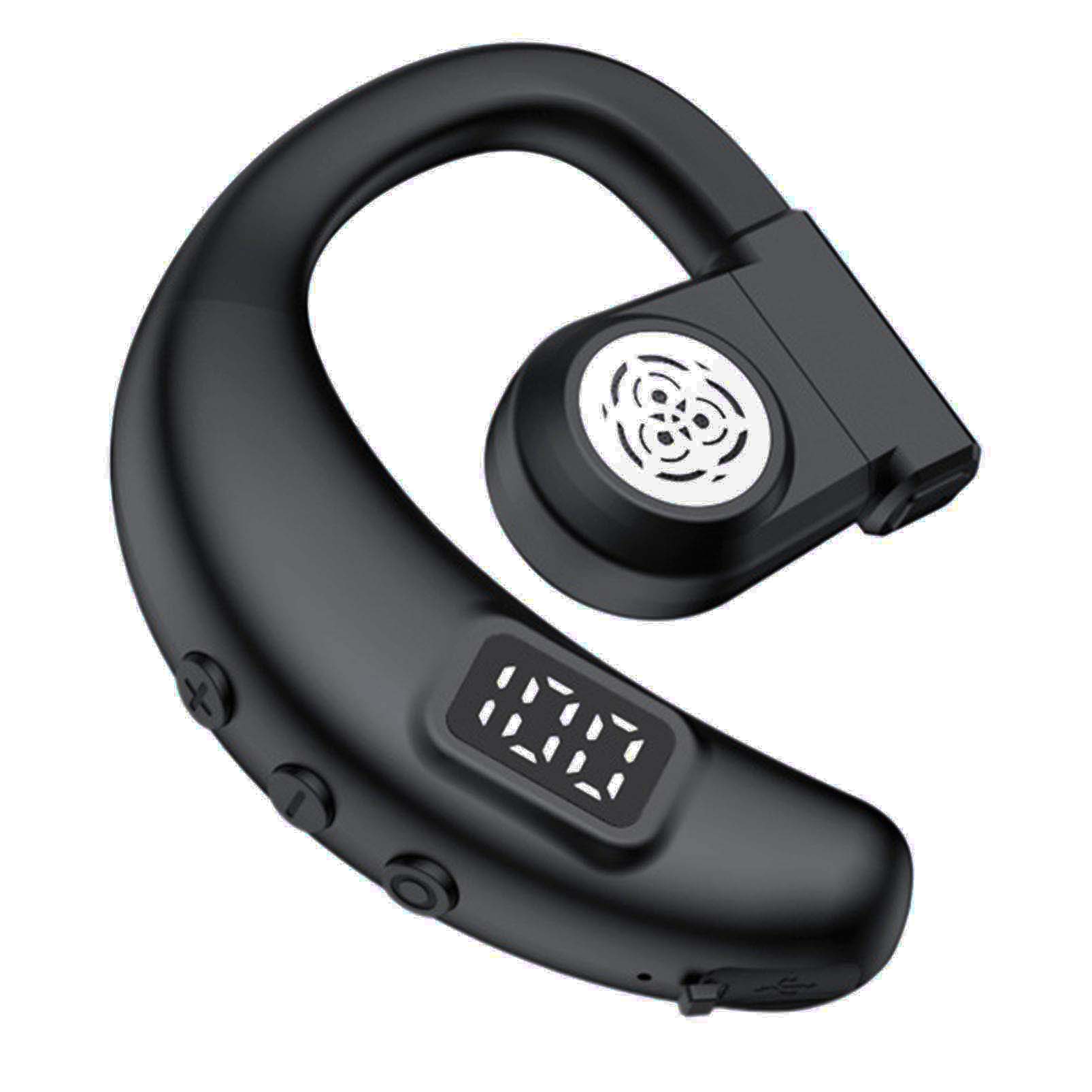 Waterproof Bluetooth Earpiece, Earbud can be Worn on both Ears, Fast Charging and 20 Hours of Battery Life, can Display the Power Level, and can Connect to Two Mobile Phones.